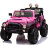Mondial Toys Auto Macchina Elettrica 12V per Bambini Maxi Fuoristrada 2 Posti Sedile in Pelle Ruote in Gomma Carico Massimo 50 Kg Full Optional Rosa