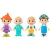 Giochi Preziosi- COCOMELON Pack 4 Personaggi, Multicolore, CCM14001