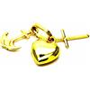 PEGASO GIOIELLI - Ciondolo Oro Giallo 18kt (750) Pendente Fede Speranza e Carità Charms Donna Bambini