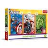 Trefl - Puzzle 3in1: Marvel The Avengers, Il Tuo Eroe - 3 x 50 Pezzi, Confezione con Tre Puzzle per Bambini dai 4 anni