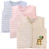 ACMEDE 3 Pezzi Caldo gilet per neonati a infanti, in 100% cotone con leggermente imbottito, unisex bambini scollo a V gilet ragazzi ragazze cappotto primavera autunno casual capispalla