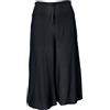 GURU SHOP Guru-Shop, Pantaloni Palazzo, Gonna a 3/4 Divisi, Boho Flare, Pantaloni Estivi, Neri, Sintetico, Dimensione Indumenti:L/XL (40), Pantaloni Lunghi