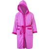 LARA MORADA Accappatoio Bambino - Bambina, Ragazza - Ragazza Tinta Unita Bordo, In Morbida Spugna di Cotone 100% Con Cappuccio 450gr/m2 (IT, Età, 4 anni, 6 anni, Regular, Rosa/Fuxia)