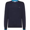 SUN68 Sun 68 Maglia Round Double Rib Blu Navy - Small