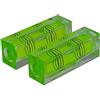 Generic Alta Precisione Mini Livello Bolla Piccola Bolla Orizzontale Tre Linea Orizzontale Livello Perla Magnetometro 2PCS (senza Magnete)