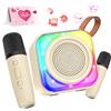 Avaxtt Karaoke per Bambini con 2 Microfono Wireless Karaoke, Regalo Bambina 3-12 Anni Microfono Bluetooth Bambini Giochi Bambina 3-12 Anni Canta Tu Karaoke Bambini Unicorno Bambina Regalo Natale