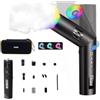 COLBOR CF5 Fog Machine Cine Flare 25 livelli Density Wireless Remote Control with Lights and Fan Foldable Body Photography for Streaming Party Weddings Stage (CF5)