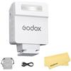Godox iM22 Mini Flash per Fotocamera Ultra-Portatile Bianco Flash per Fotocamera per Canon Sony Nikon Fuji Panasonic Olympus Pentax, Riciclo Rapido 3s,Uscita Regolabile a 5 Livelli,Batteria da 470 mAh