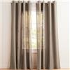 Exclusive Home Loha GT Coppia di Tende in Lino, Poliestere, caffè, W 54 x L 84 (2 Panels), 2 unità