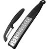 Fackelmann Set Grattugia e Pelaverdure da cucina, 2 pezzi, set grattugia e pelapatate in acciaio inox, per grattugiare ortaggi, per verdure alla julienne