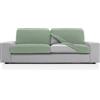 FAVERTI® Copridivano super elastico con misure tra 50-85 cm per 45-70 cm e 10-20 cm di altezza | Modello NOVELE | Fodera per seduta o schienale di poltrona o divano turchese