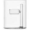 Ichendorf Milano Tealight 1 Candela, Trasparente, Collezione Iris, H12 cm, Vetro Borosilicato, Fatto a Mano