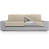FAVERTI® Copridivano super elastico con misure tra 50-85 cm per 45-70 cm e 10-20 cm di altezza | Modello NOVELE | Fodera per seduta o schienale di poltrona o divano beige