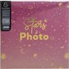 Exacompta - Rif. 62112E - Album fotografico con tasche MOON - 200 foto 10 x 15 cm - 100 pagine - formato 22,5 x 22 cm - copertina di colore rosa protetta da una custodia in plastica