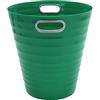 Waytex 931076 Pattumiera da ufficio verde - Cestino di carta in plastica design moderno per ufficio, camera da letto, bagno - Capacità 12,5L - Colore Verde