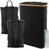 ASelected 100 l, contenitore vuoto con coperchio e 2 x borsa per il trasporto, per la cucina e il magazzino