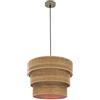 Levitantes Ciondolo Triple Smile 1xe27 Cuoio/legno Scuro Regx40x40 Cm
