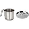 Lagostina Every Bollilatte in Acciaio Inox 18/10 Ø 12 cm, Pentolino Latte per Induzione & Coperchio Every Acciaio Inox 18 10 Cm14 Pentole e Preparazione Cucina, Inossidabile, Argento