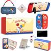 Kuitmor Kit Accessori per Switch 2017: Custodia Trasporto, Custodia Protettiva, Portaschede, Pellicola Protettiva, Supporto, Cuscinetti Joystick e Altro (10 in 1)