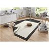 Hanse Home bougari Panama - Tappeto Double-Face, per Interni ed Esterni, 200 x 290 cm, Colore: Nero/Crema