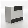 OFITURIA Mesa Mostrador de Diseño para Recepción de Tienda, Oficina, Peluqueria, Negocio, etc. Mueble Escritorio para Recepción en Diferentes Tamaños, Color Gris+Grafito (1600mm)