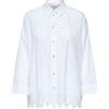ONLY Onlgraces Tulum LS EMB Shirt Wvn, Bianco, L Donna