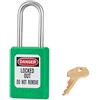 Master Lock S31GRN Lucchetto di Sicurezza in Materiale Termoplastico per Installazione Meccanica, Verde, Archetto 3,8 x 1,6 cm