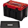 Einhell Sistema di valigette originale E-Case M (max. 90 kg, stoccaggio e trasporto universale di accessori e utensili, collegabile, valigette impilabili)