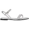 HUGO Tayna_Sandal_CKR, Donna, Silver, 35 EU