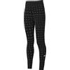 Nike Leggings A Vita Alta Dri-Fit One - Ragazza, Black/White, HF8228-010, XS