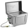 BURNHARD Barbecue a Gas da Campeggio Jones Jr. Barbecue Pieghevole in Acciaio Inox con Coperchio 1 bruciatore 3,2 kW incl. Borsa di Trasporto con Funzione di Zaino e multiutensile