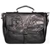 Banned Fire Armor Satchel Borsa a tracolla Teschio Goffrato in Finta Pelle Gotica
