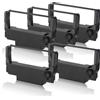 Print-Klex 4 x nastro - Nylon Band Nero compatibile per Bull ERC 38 -B 4419 Epson ERC 38 B Eposgear ERC30 erc34 erc38 m262 a m51pd TM300 TM270 tm300 a tm300b tm300 C C43