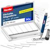 GAUDER Etichette magnetiche riscrivibili, Kanban (30 pz, 75x25mm) | Magneti riutilizzabili da etichettare e cartellini magnetici per lavagna, frigorifero e bacheca, con pennarello