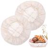 Giantree 2 panni rotondi per la lievitazione del pane, rivestimento per cestini Banneton a lievitazione naturale, coperture per ciotole per la lievitazione del pane, in rattan naturale
