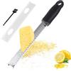 RISVOWO Grattugia Formaggio, Grattugia Manuale, Grattugia Limone in Acciaio Inox, Grattugia da cucina per Limone Scorza Parmigiano Agrumi Zenzero Cioccolato, Lavabile in lavastoviglie
