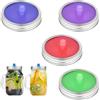XCRPRT Set di 4 vasetti in silicone con coperchio grande, coperchio fermentato, senza acqua, accessorio per la fermentazione in silicone per crauti, kimchi, cetrioli, alimenti probiotici fermentati
