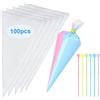FantasyDay 100 Pezzi sac à Poche Professionali USA e Getta, 40cm Spessore Extra Sacchetto per Pasticceria Saccapoche Pasticceria Icing Piping Bags per Decorazione Pasticceria Torte Biscotti Cupcakes