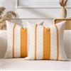Aisybaklyn Boho Federe de Cuscini per Divano 40x40 Cotone e Lino Macramè Intrecciato Copricuscino Divano Moderno Casale Fodere Quadrate per Cuscino per Casa Soggiorno Camera da Letto Interni Esterni Set di 2