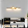 niuniaj applique da parete interno con telecomando,10W 1200LM applique camera da letto,60CM Oro Applique da Parete Interno LED Dimmerabile 3000K-6000K per Soggiorno Camera da Letto Scala Corridoi