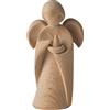 4betterdays.com NATURlich leben! Classico angelo custode in legno di pino cembro, con candela, altezza 9 cm, regalo per battesimo o Natale, artigianato dell'Alto Adige