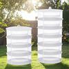 TONIJAWES Rete Essiccazione 6 Scomparti 45cm Pieghevole Cerniera Bianco Essiccare Erbe Piante Pesce Carne Vestiti