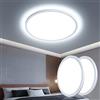 OTREN Plafoniera LED Soffitto, Lampadario Bagno 2400LM, Lampada Luce Moderna per Camera da Letto, Cucina, Soggiorno, Ufficio, Balcone, 6500K Luce Calda, Ø30CM - 2PCS