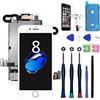 Xlhama Display LCD Sostituzione Schermo Compatibile con iPhone 8 Bianco 4,7 Strumenti Fotocamera Frontale Sensore Prossimità Altoparlante Adesivo Impermeabile Pre Tagliato Lastra Vetro Temperato