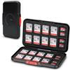Kiorafoto Custodia per schede di memoria pop up, 60 slot per schede di grande capacità, per 20 schede SD, SDHC, SDXC e 40 schede Micro SD, SDHC, SDXC, TF, organizer portatile sottile con interno in schiuma EVA