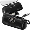 Forever Powerbank Mini Lightning Nero - 5000mAh Powerbank Ricarica Rapida con Tecnologia Pass-Through - Power Bank Compatto e Leggera per Smartphone - Power Bank Mini con Schermo LED