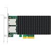 GLOTRENDS ST7368 Scheda di rete Ethernet 10G RJ45 a 2 porte compatibile con controller Intel X550, interfaccia PCIE 3.0 X4, supporto Windows 11/10/Windows Server/Linux/ESX/VMware ESXi