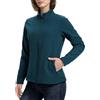 33,000ft Giacca softshell da donna, impermeabile, leggera, foderata in pile, calda, invernale, traspirante, per corsa, golf, escursionismo, Blu scuro, XXL