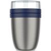 Mepal Porta Pranzo Ermetico Ellipse, Contenitori Termici, Pratica Tazza per Yogurt e Zuppa da Portare Via, Caldo per 6-8 Ore e Freddo per 12 Ore, 500 + 200 ml, Vivid blue