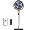 Dreo Smart Ventilatore a Piantana Silenzioso 20db, Oscillazione a 120° + 120°, Ventilatori a Colonna Potente con Telecomando, Raggio fino a 24M, 8 Velocità, 6 Modalità, Timer da 12H, Alexa